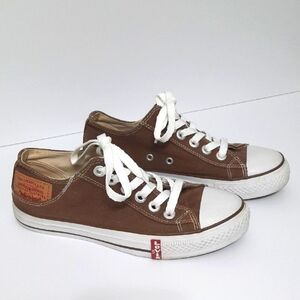 Levi's Converse Style Brown Canvas Sneakers